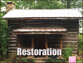 Historic Log Cabin Restoration  Emelle, Alabama